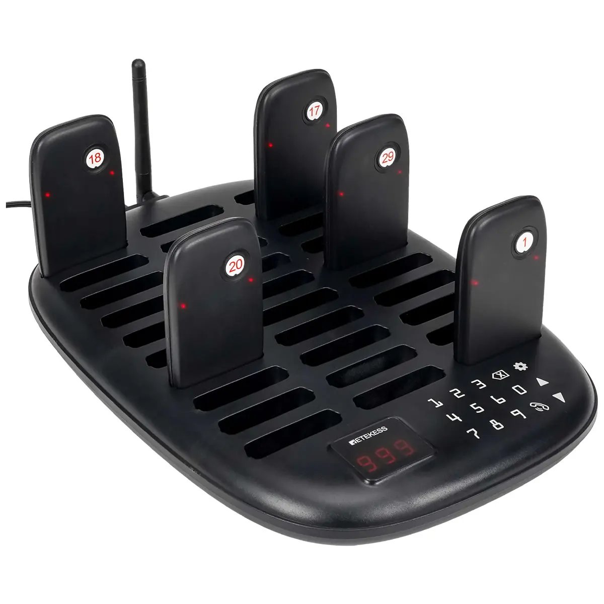 RETEKESS TD175P Drahtloses Restaurant-Rufsystem 30-Kanal Einstellbarer Tastaturmodus Food Truck Café Bar Pager mit Vibrator – Detail 26