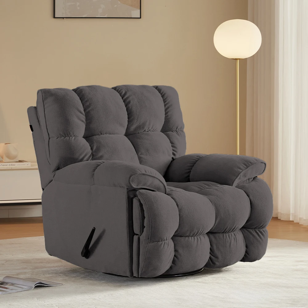 Sans Modern Design Nordic One Seat Manual Electric Armchair Velvet Glider Swivel Power Recliner Sofa Chair for Living Room