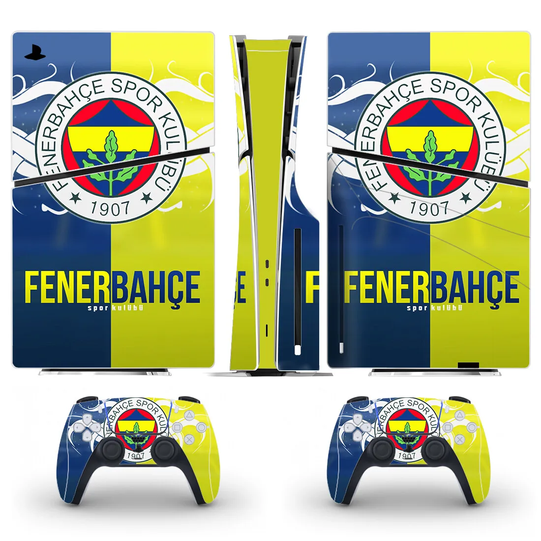 Fenerbahce Spor Kulubu Football PS5 Slim Disc Skin Sticker Decal Cover for Console Controller PS5 Slim Disk Sticker Vinyl