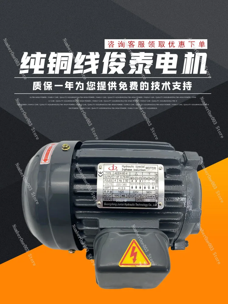 

JUNTAI motor 0.75KW 1.5 2.2 3.75 5.5 7.5 pump in-app plug-in hydraulic motor