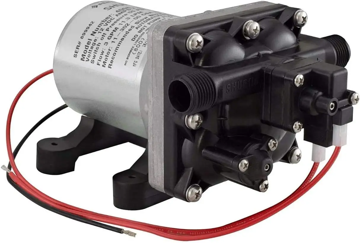 12 Volt RV Water Pump 3.0 GPM with Strainer for Camper Plumbing - Quiet Automatic Demand Design