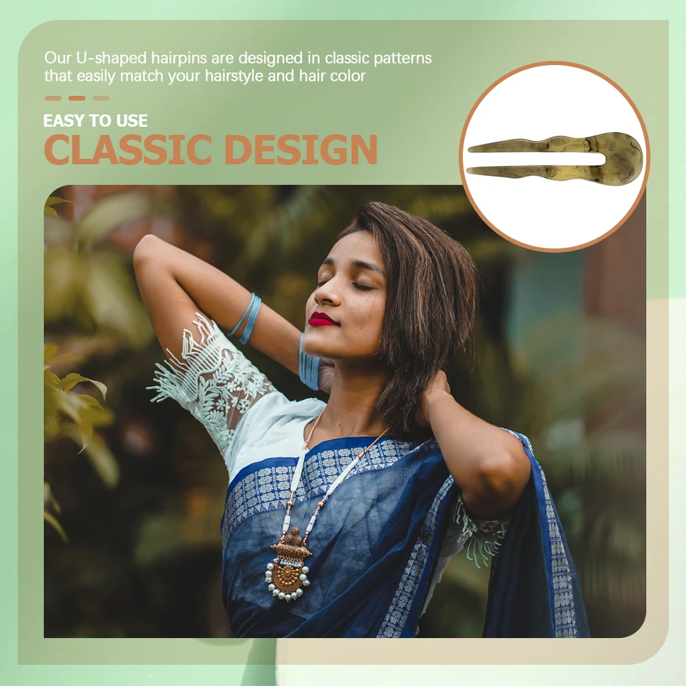 

Elegant Hair Fork Chignon Stick Updo Pin Simple Bun Holder for Women Fashionable Hair Accessory Gift Chignon Pin