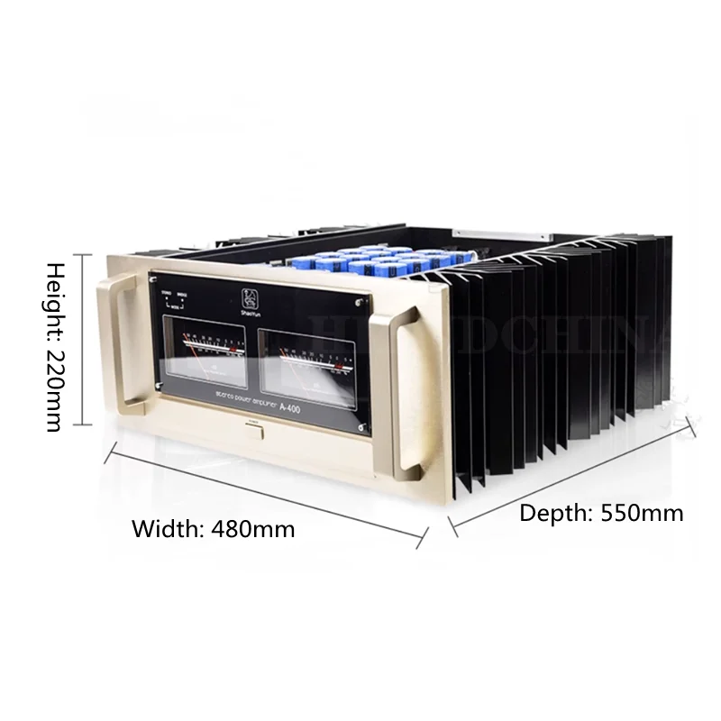 STPA-02 Clone Study Acceleration A400 High Power 4-Channel Pure Class A Power Amp Bridge Connection 320W(8Ω) 600W(4Ω)1000W(2Ω