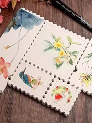 水彩絵の具用紙、スタンプチケット、スタブ、細い線、ポータブル、水彩、画材、25枚、300g