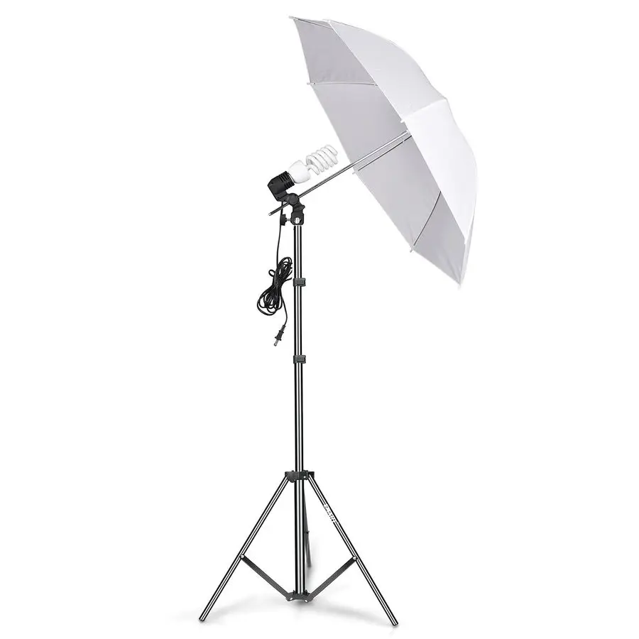 

Photography Umbrella Lighting Kit, 200W 5500K Photo Portrait Continuous Reflector Lights for Camera Video Studio Shooting Daylig