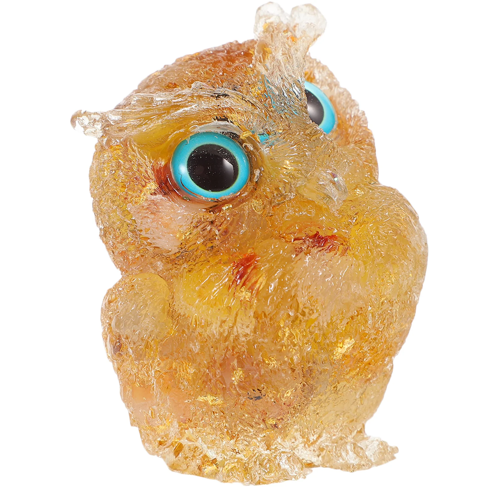 

Beautiful Crystal Owl Statue Adornment High Durability Not Easy to Break Home Decoration Gift Crystal Owl Desktop Decor