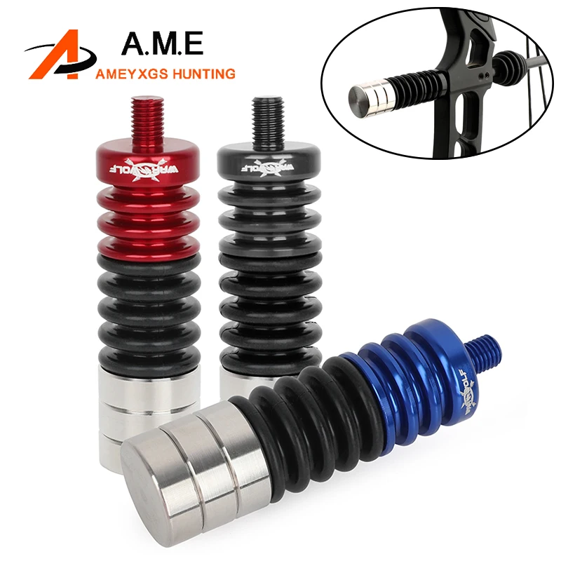 

Archery Bow Stabilizer Counterweight Damper 3 Color Archery Balance Bar Shock Absorber for Recurve Compound Bow Hunting Shooting