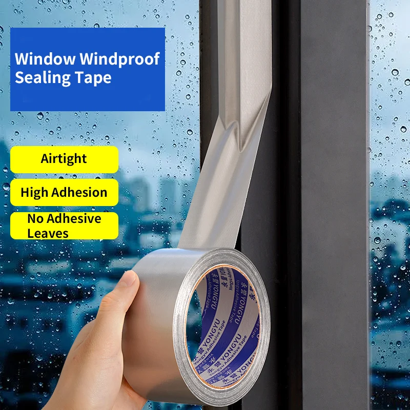 Waterproof Window Windproof Tape for Winter Door and Windows Sealing Thickened Markless Single-Sided Fabric Backing