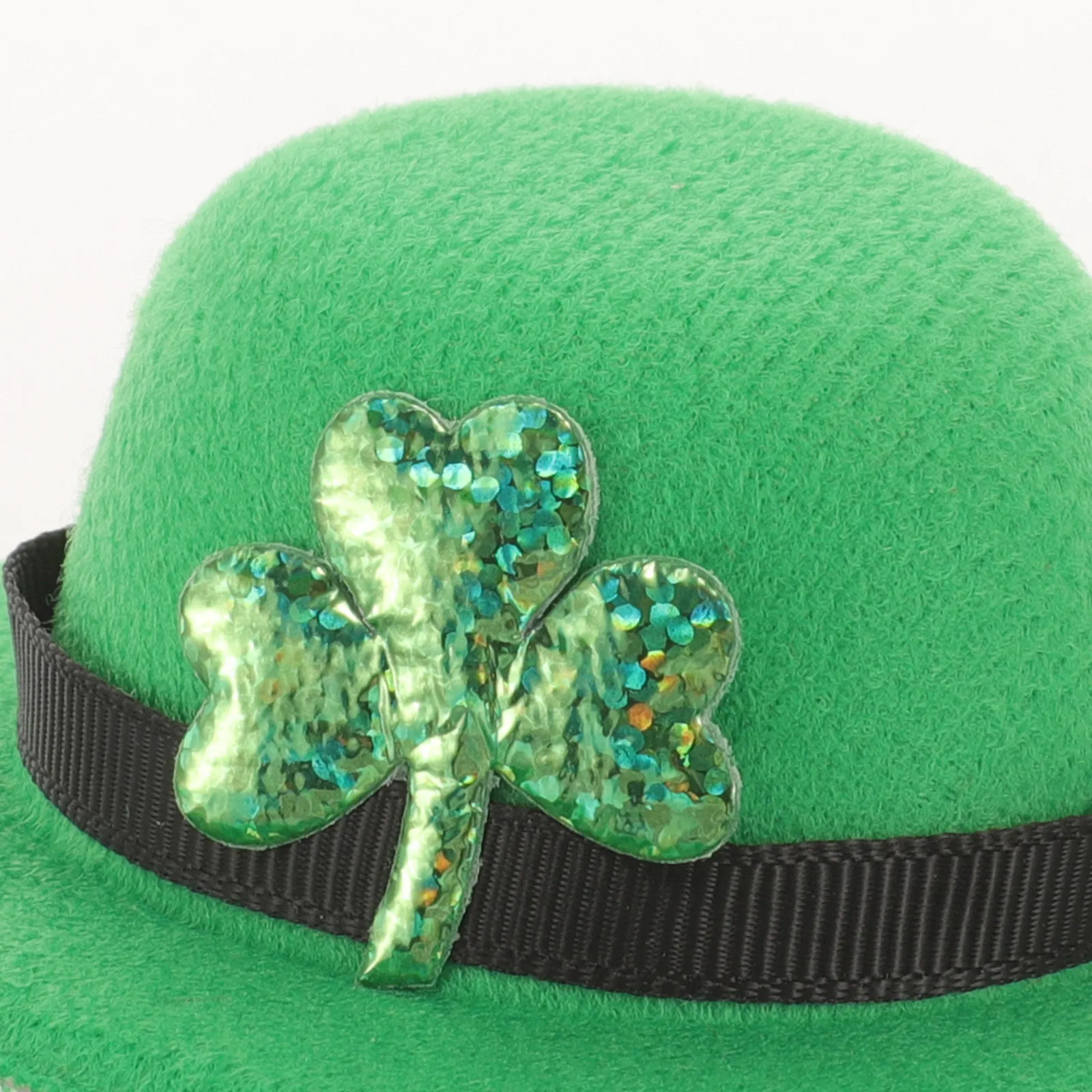 

1Set Saint Patrick's Day Pet Costume Set Bow Collar Top Hat for Puppy Kitten Holiday Party Wear Dog Small Hat Irish Festive
