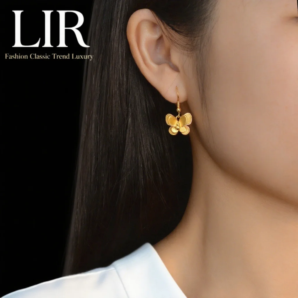 

Серьги-бабочки LIR Fadeless: новейшее покрытие, пара дизайнов, романтическая сладкая атмосфера, модные женские украшения