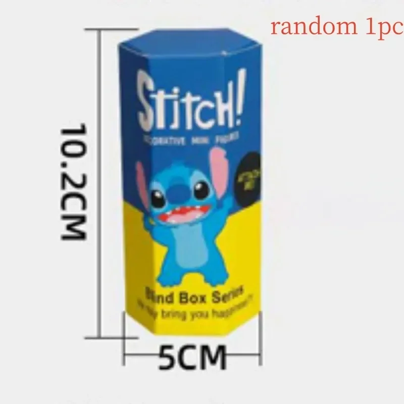 12pcs Hot Sale Disney Stitch Labubu Sanrio Blind Box Angel Surprise Box Cartoon Figures Doll Phone Decoration Toy Christmas Gift image 5