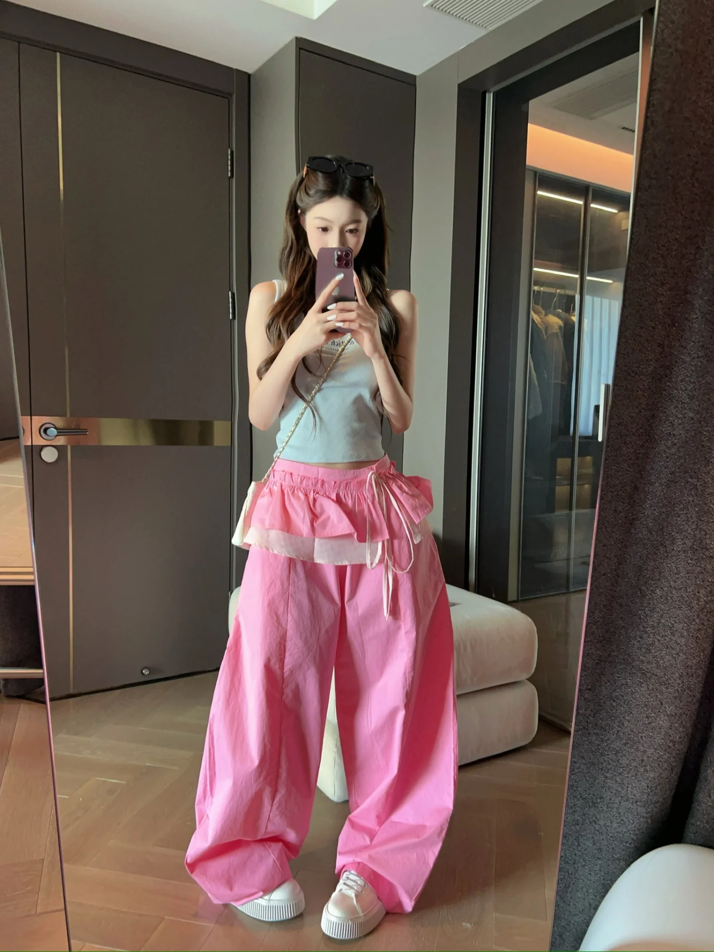 

Повседневные женские брюки свободного кроя с широкими штанинами, модные, универсальные, удобные, прямого кроя