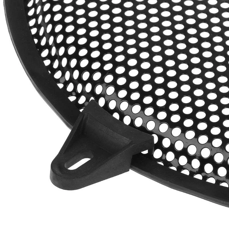 

5asd Speaker Grill Cover Guard Protector Grille Subwoofer Car Subs Woofer Metal Cover Clamps Screws Grille Subs Woofer