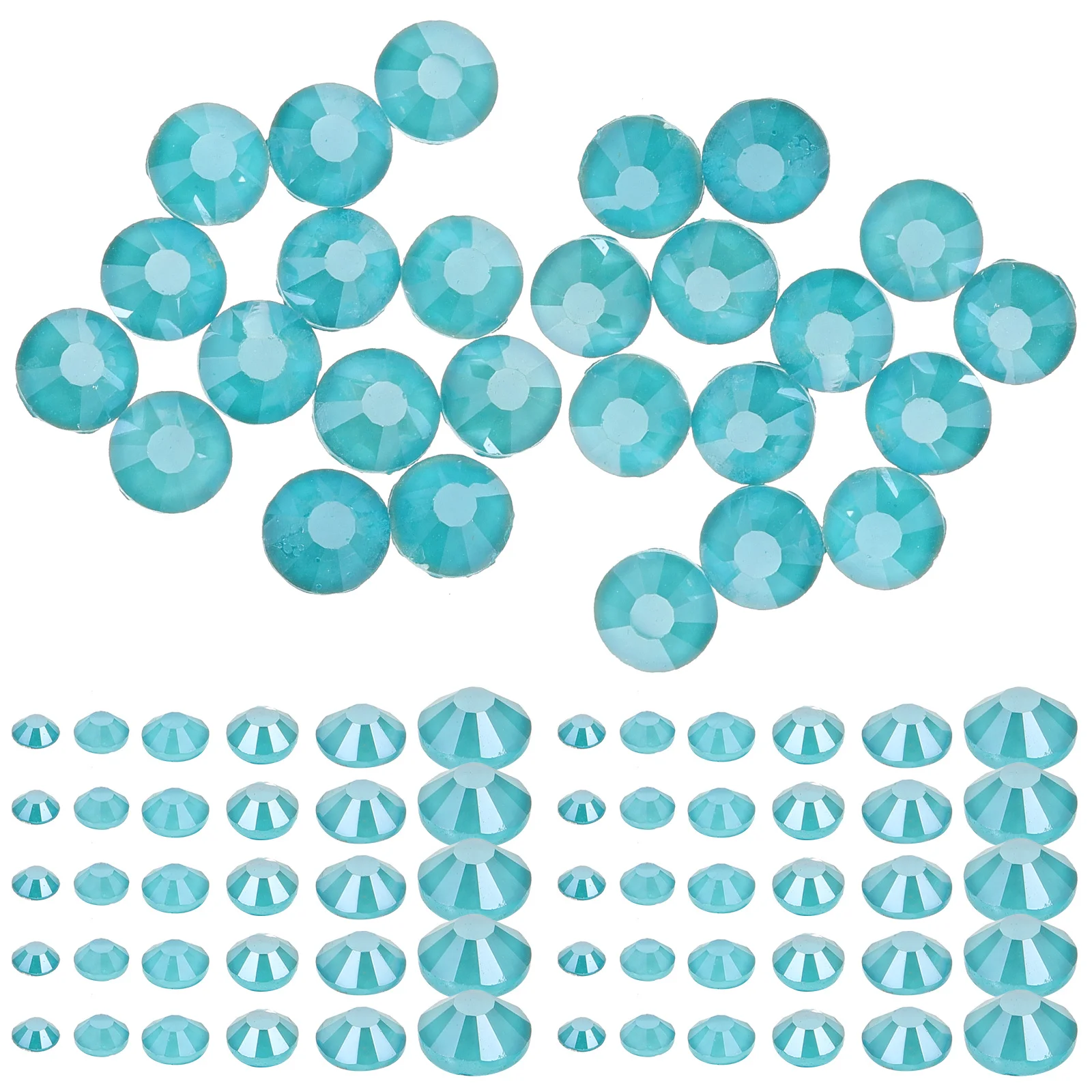 820Pcs Nail Art Gems Glass Rhinestones Multi Sizes Flatback Rhinestones for Acrylic Nails Nail Decorations Diamonds for Nails