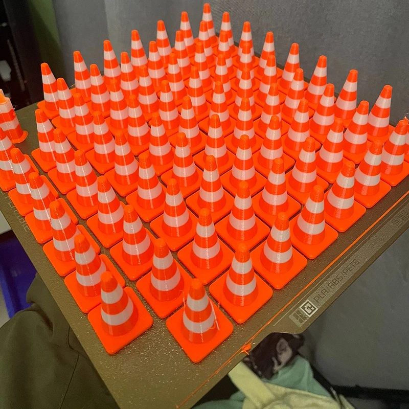 Simulation Warnung Kegel Eis Kegel Straßensperre Größe 25/25/40mm Desktop Dekorationen Modell Landschaft Rc Szene moodware DIY Teile