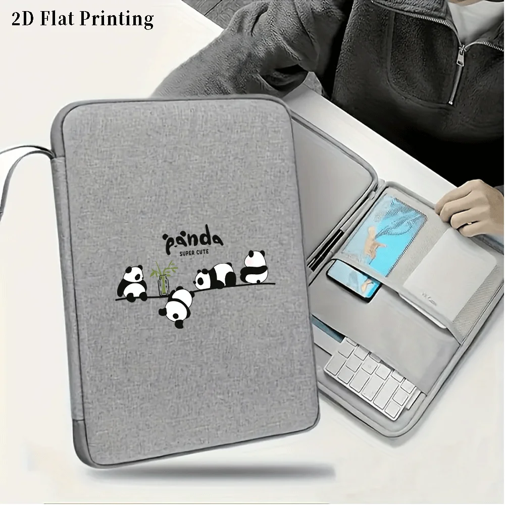Panda Print Tablet Sleeve Bag 10.9/12.9 Inch Handbag Case for IPad Air Samsung Xiaomi Lenovo Tablet Bag Cover Shockproof Pouch