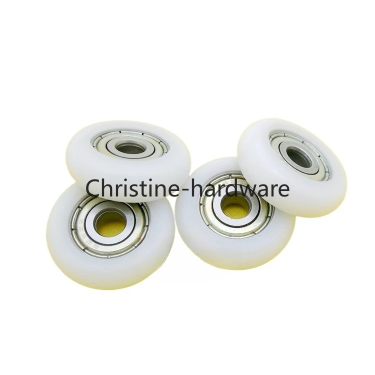 Rowing Machine Wheels 8x40x10mm Round POM Roller For Rower BSR62840-10 Rower Wheel OD 40mm Plastic Coated Bearing Wheels