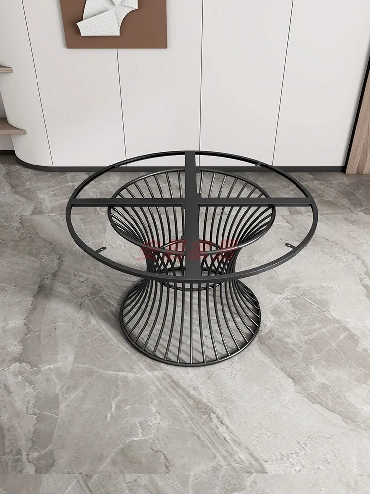 Nordic round dining table foot bracket metal marble dining foot bracket office leisure round leg