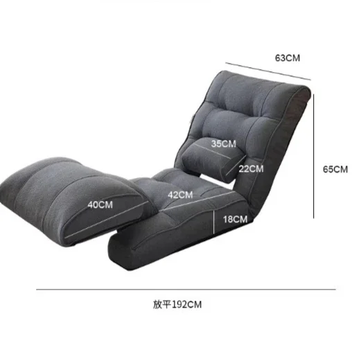 Single chair reclining and sleeping multi-functional home room folding sofa bed new Japanese lazy reading chair