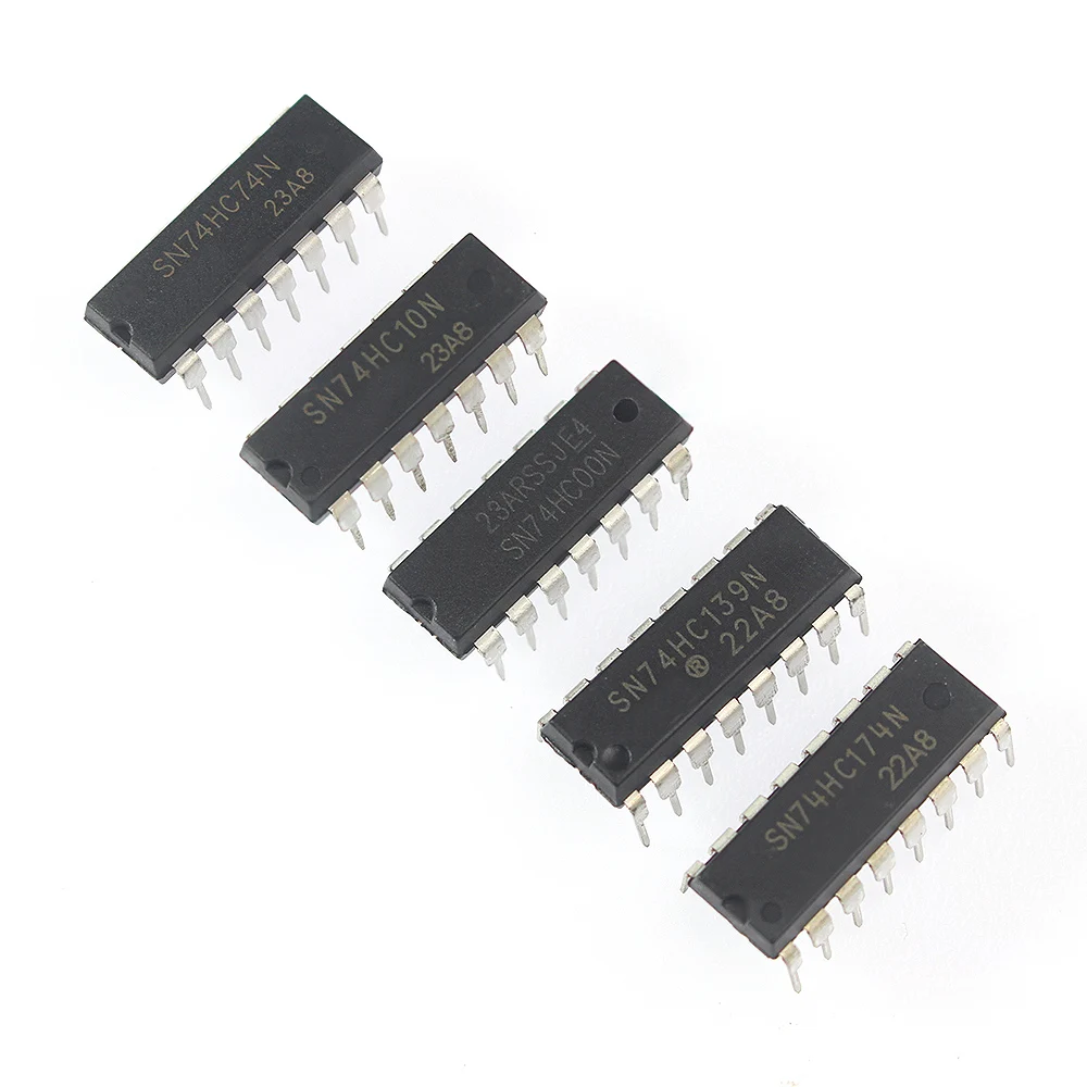 30PCS 74HC Logic ICs Integrated Circuits Electronic Kit 74HC00 74HC02 74HC04 74HC05 74HC08 74HC10 74HC14 74HC21 74HC30