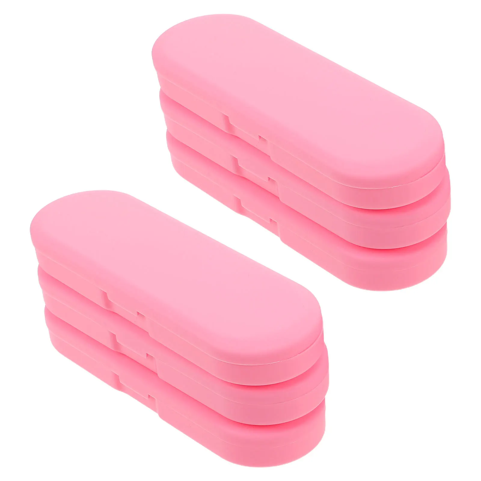 

6Pcs Portable Plastic Storage Box Multipurpose Organizer for Travel Tongue Scraper Cleaning Tools and Small Accessories