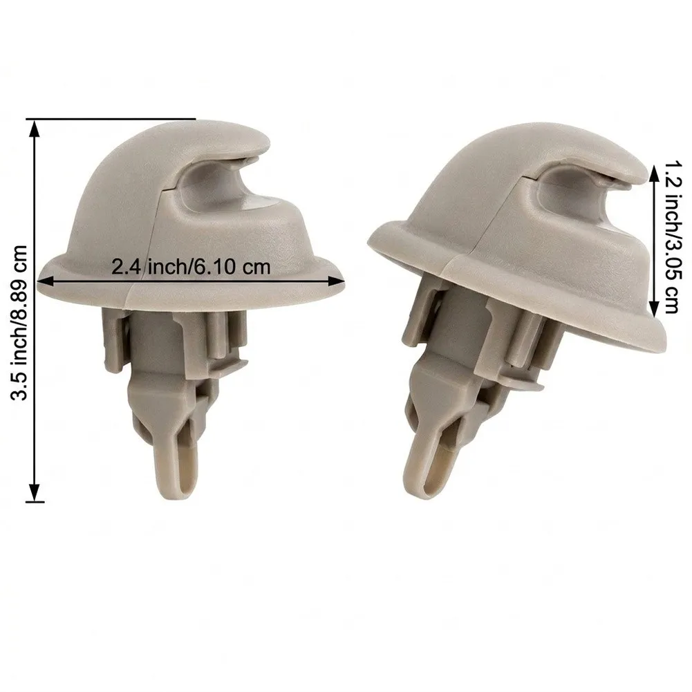 9*6*3cm Sun Visor Clip Replacement Sun Visor Clip Auto Fastener 1DC48TL2AA Robust PP Material Tool Free Installation
