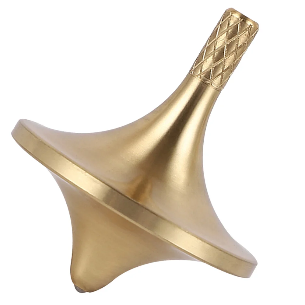 Portátil engraçado pequeno giroscópio de descompressão de cobre para crianças brinquedo interessante crianças brinquedo