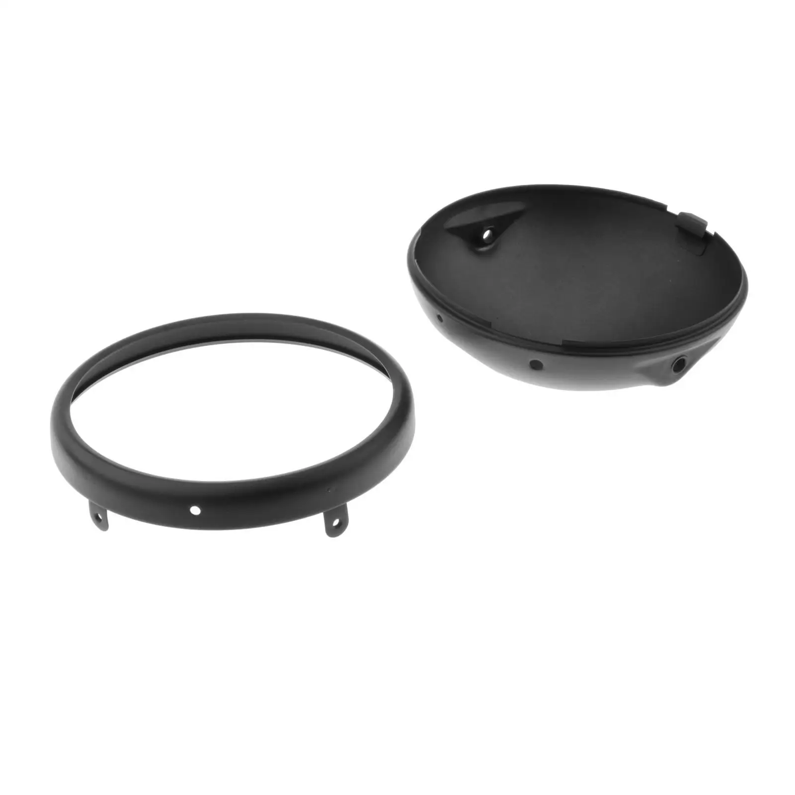 Metal Motorcycle Headlight Base Matte Black Housing 7 Inch Headlamp Shell for Motorcycles Equipment
