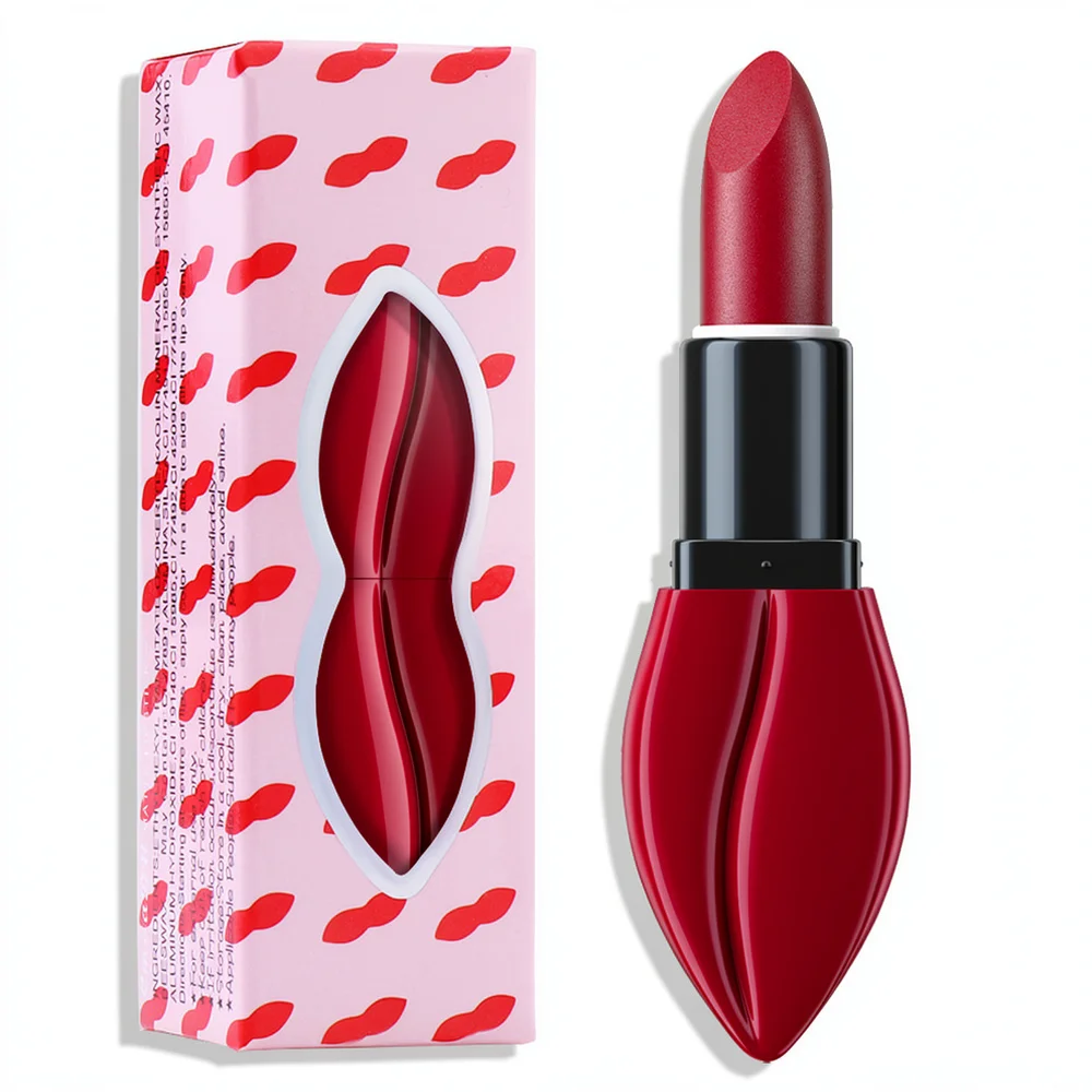 For CmaaDu Matte Finish Lipstick Velvet Texture Moisturizing Long Wearing Lip Cream High Pigment Makeup For Women