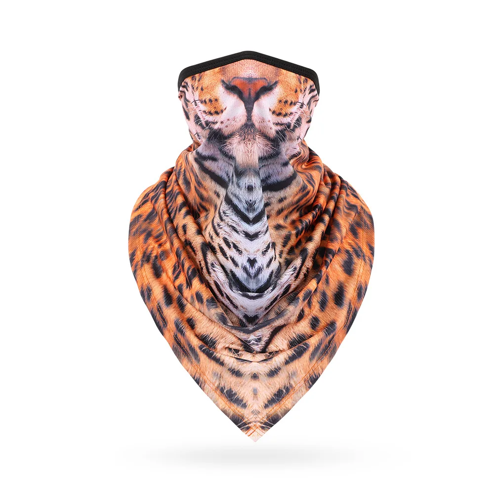 3D Animal Printed Multifunctional Scarf Tube Bandana for Men and Women Motorcycle Headgear Cycling Face Mask Outdoor Neck Gaiter