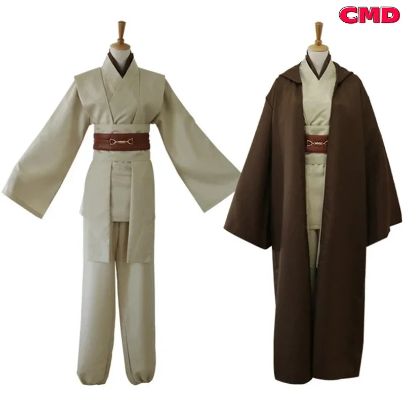 COS Movie Star Costume Cosplay Mace Windu Robe Obi Wan Kenobi Wars Uniform Anakin Skywalker Outfits Cloak Men Hallow