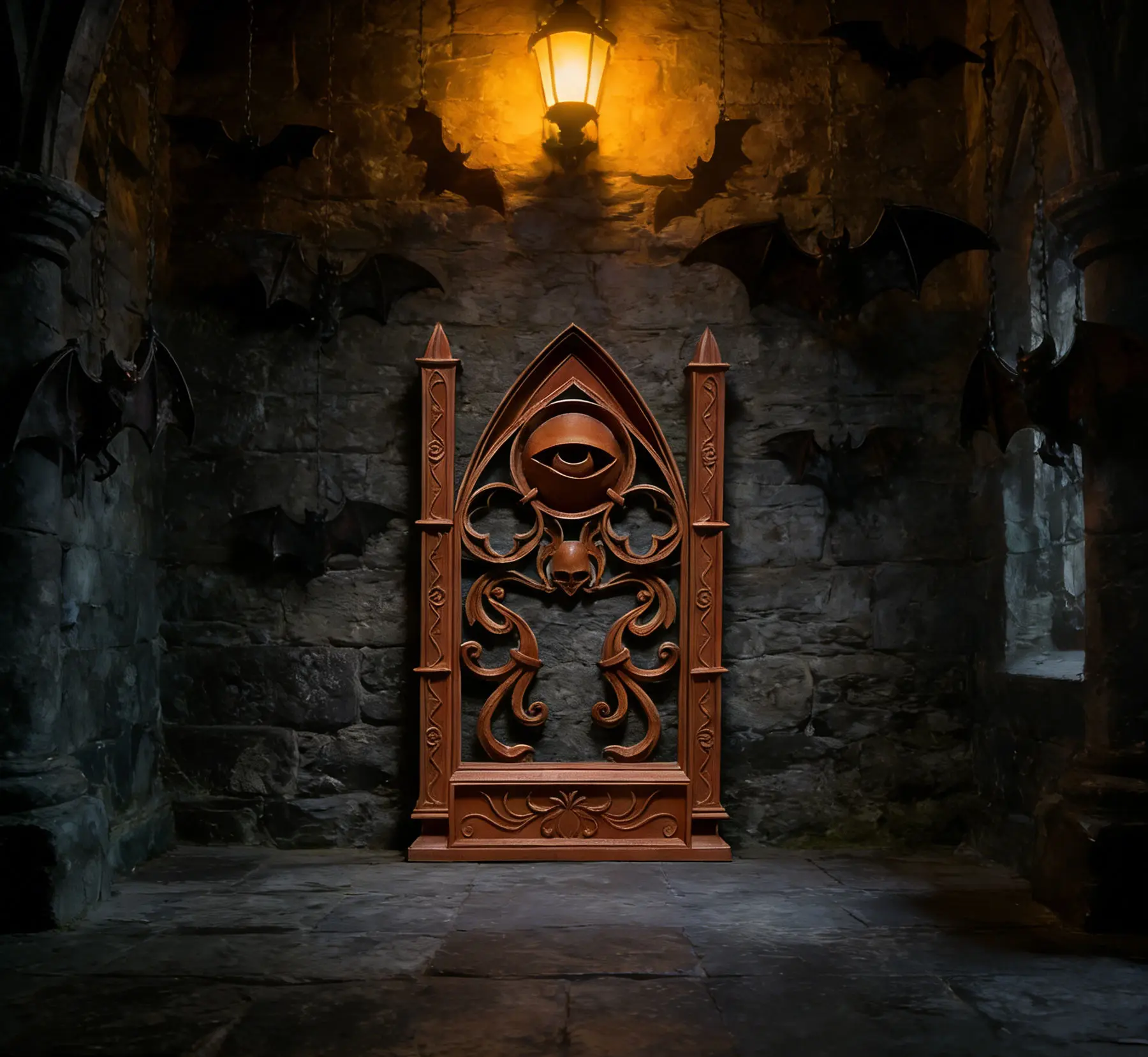 

Готический декор для стен в виде Злого глаза, миниатюрный фон для кукольного домика, аксессуар в стиле Dark Academia для DIY-сцен