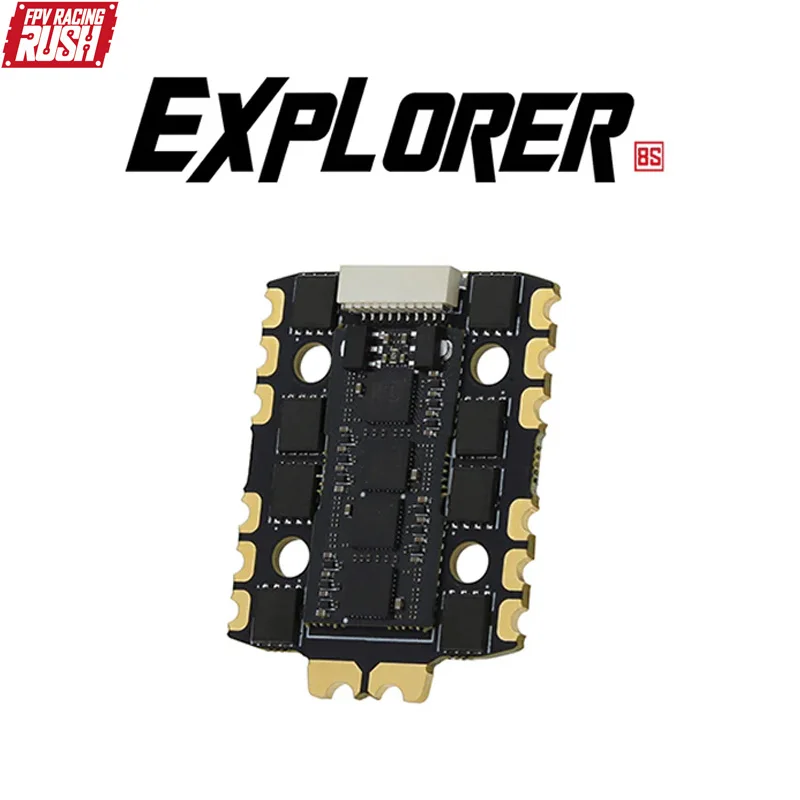

RUSHFPV RUSH FPV RC BLADE Explorer BLHeli_32 60A 4in1 Brushless ESC 20x20mm 3-8S for RC FPV Racing Drone