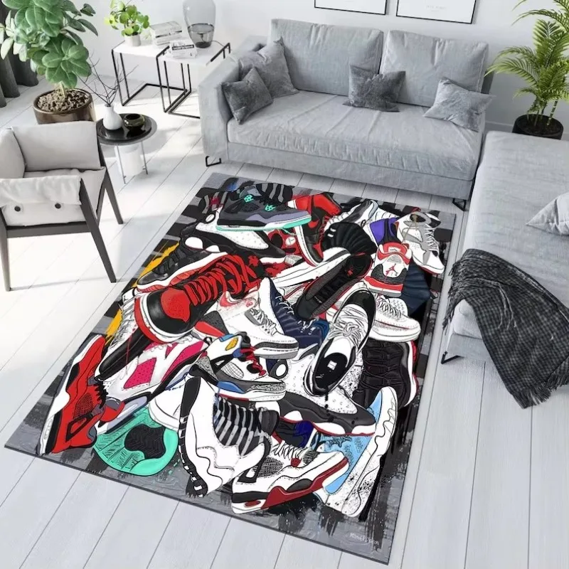 Sneaker Box Carpet Mat Rug Non-slip Home Decoration Floor Mat Carpets for Living Room Bedroom Decor Rugs for Bedroom
