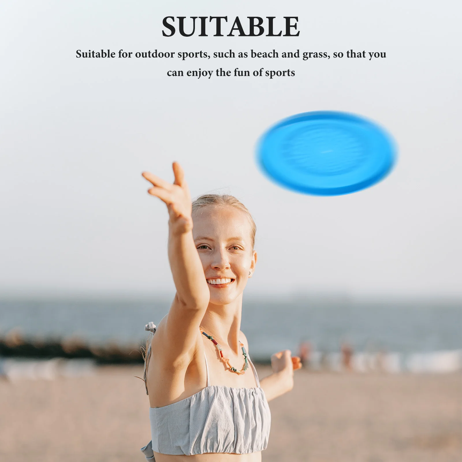 

Competitive Colorful Flying Ring Beach Game Disc 175g Saucer Outdoor Sports Toys Backyard Camping Sand Advanced