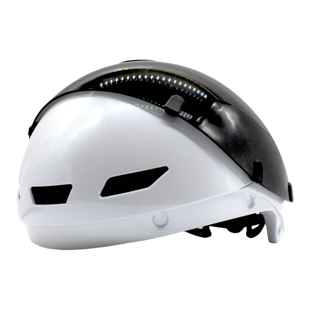 YUMAJ TT Bicycle Helmet Aerodynamic Triathlon-Specific Cycling Helmet with Panoramic Surround Magnetic Goggles YM-88