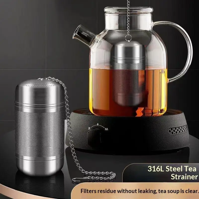 Stainless Steel Tea Infuser Strainer BPA Free Fine Mesh Filter for Loose Leaf Tea Spice Brewing Coffee Office Kitchen Use