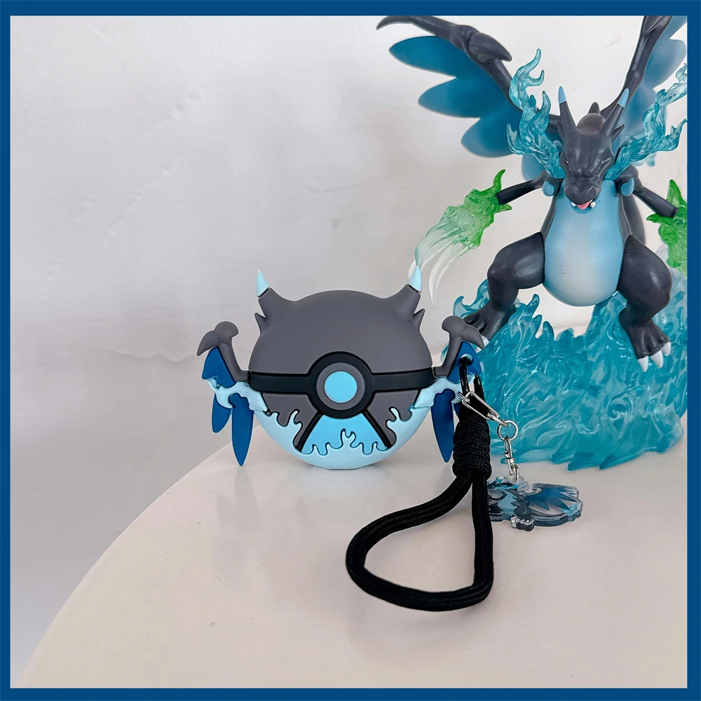 3D Pocket Monsters Pokemon Charizard Poké Ball Earphone Case For Airpods 4 Pro 3 2 Wireless Bluetooth Headset Protective Cover