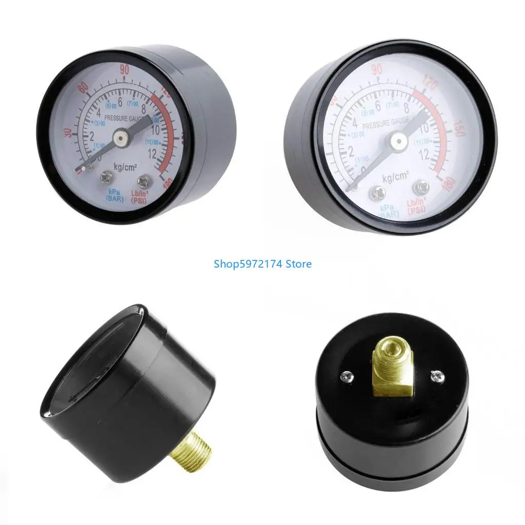 Y3NB Air Compressor Pneumatic Hydraulic Fluid Pressure Gauge 0-12Bar 0-180PSI New
