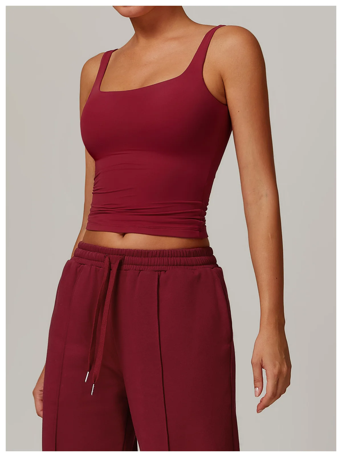 Sommer Damen Workout Yoga Tanktop Schnelltrocknende Sportweste für Frauen Lauf-Tight-Top Damen U-Rücken Fitness Unterwäsche – Detail 19