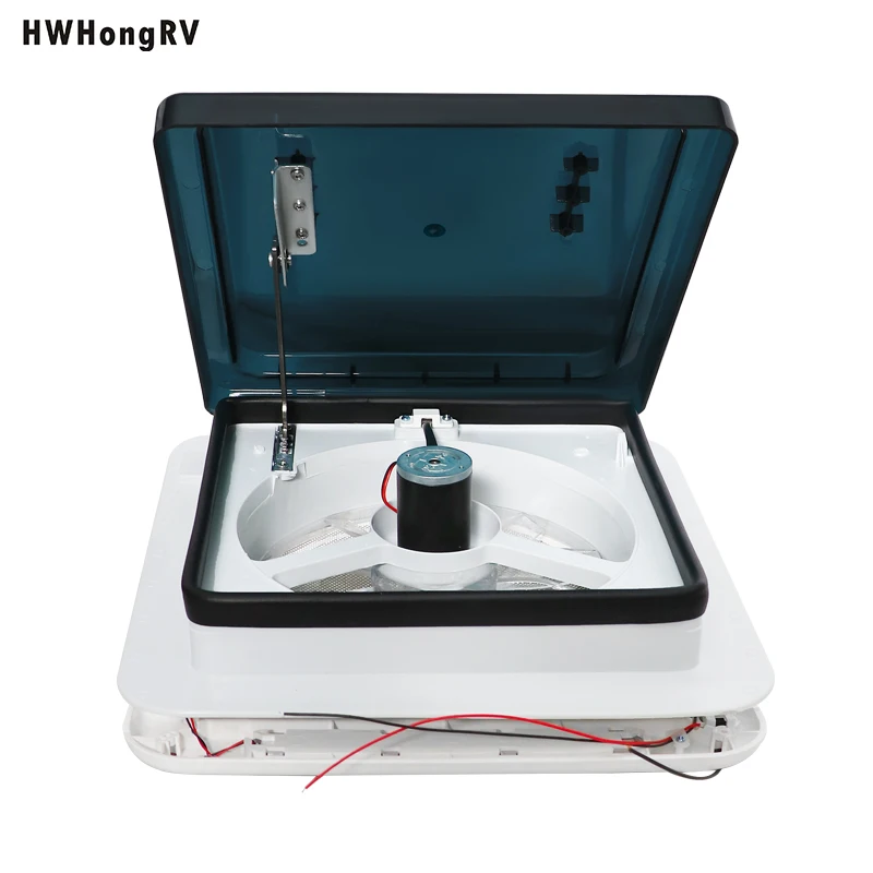 مروحة تهوية RV 12 فولت متعددة الوظائف لمعظم أنواع RVs والمركبات الترفيهية بحجم مفتوح 11 × 11 بوصة