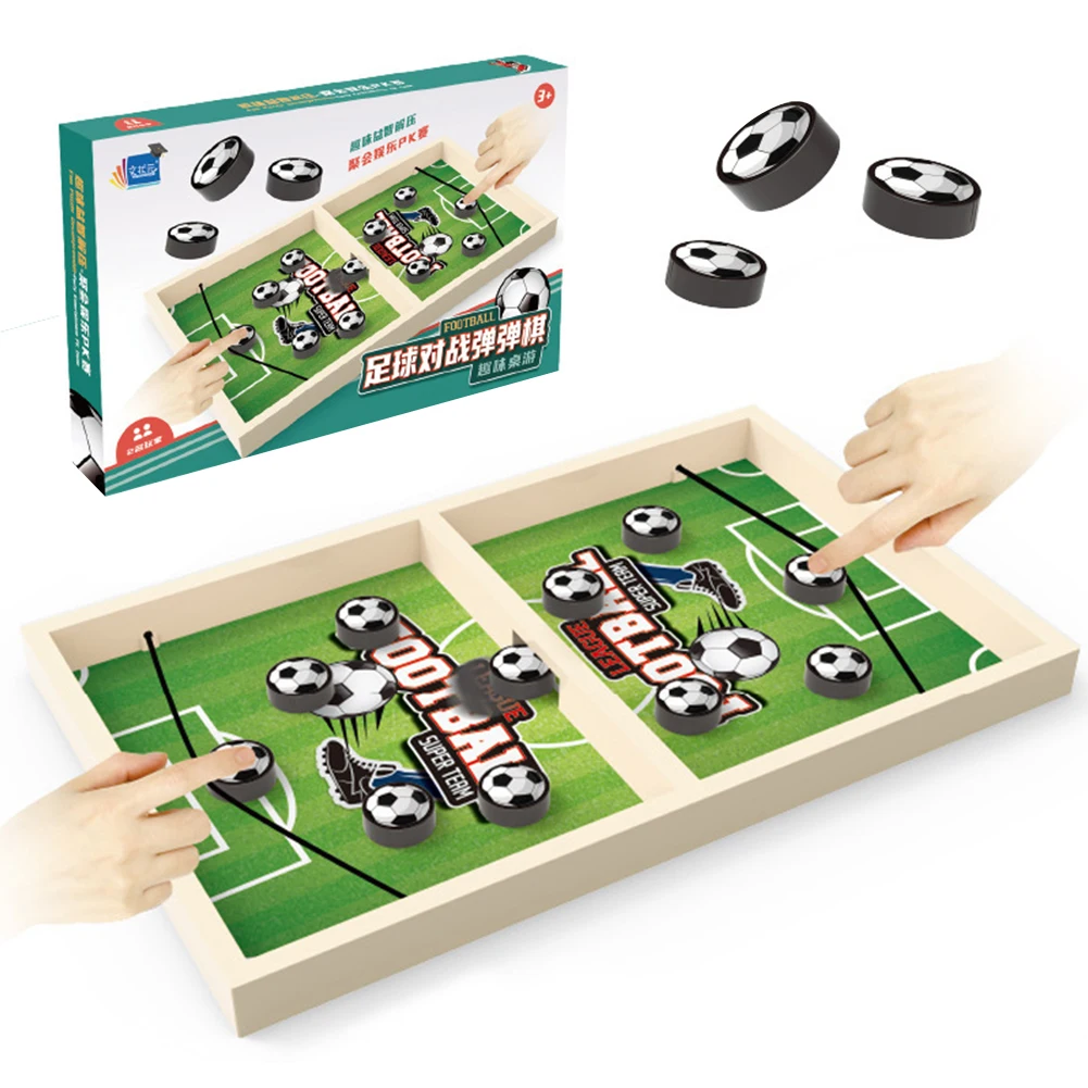 Table Hockey Fast Sling Puck Game Basketball Football Hockey Game Winner Board Game Slingshot Desktop Battle Chess Games for Kid