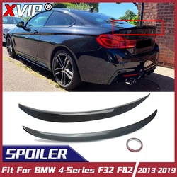 XVIP 광택 블랙 MP 스타일 트렁크 스포일러 윙 BMW 4 시리즈 F32 F82 2013-19 탄소 섬유 룩 트렁크 립 스포일러 윙 외부