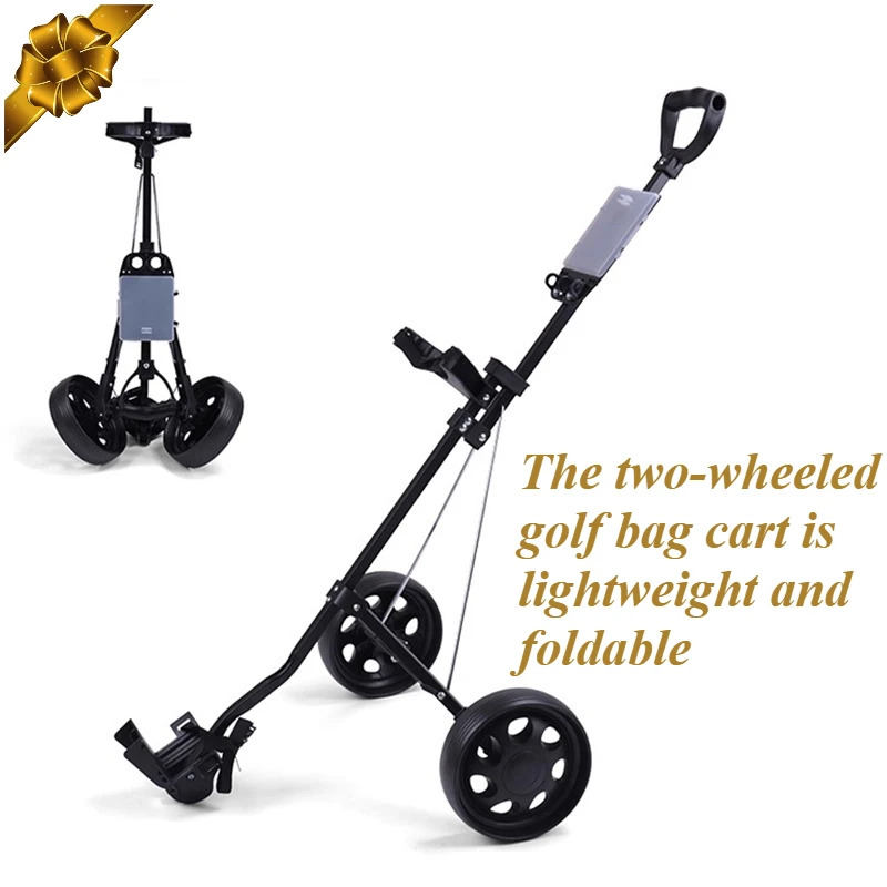 

Golf chartered two-wheeler trolley course trolley foldable ball chartered car