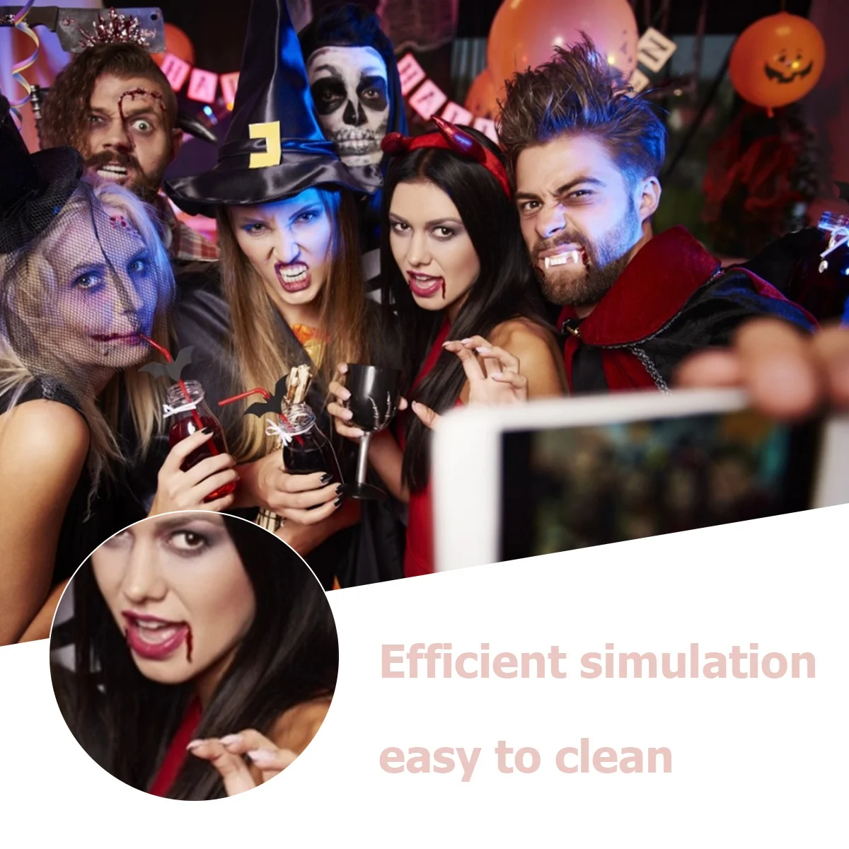 

2Pcs Artificial Blood Prop Funny Creepy Paste for Halloween Cosplay Party Prank Fake Plasma Decoration Halloween Toy