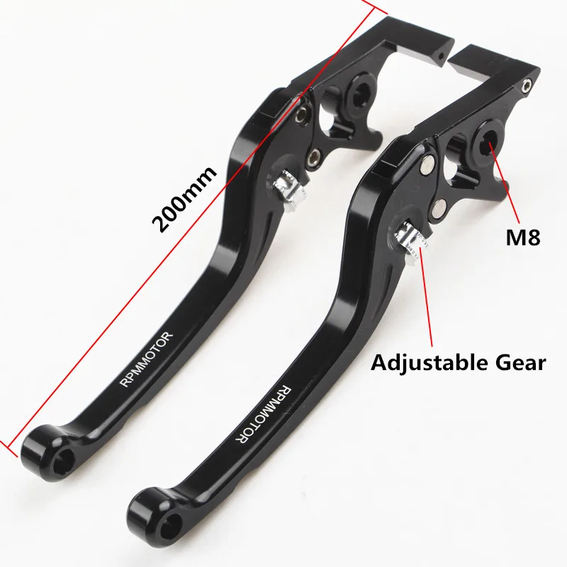 1 زوج العالمي CNC الألومنيوم قابل للتعديل والعتاد مزدوج مكبح قرصي دراجة نارية الفرامل رافعة مقبض لهوندا ياماها كاواساكي سوزوكي