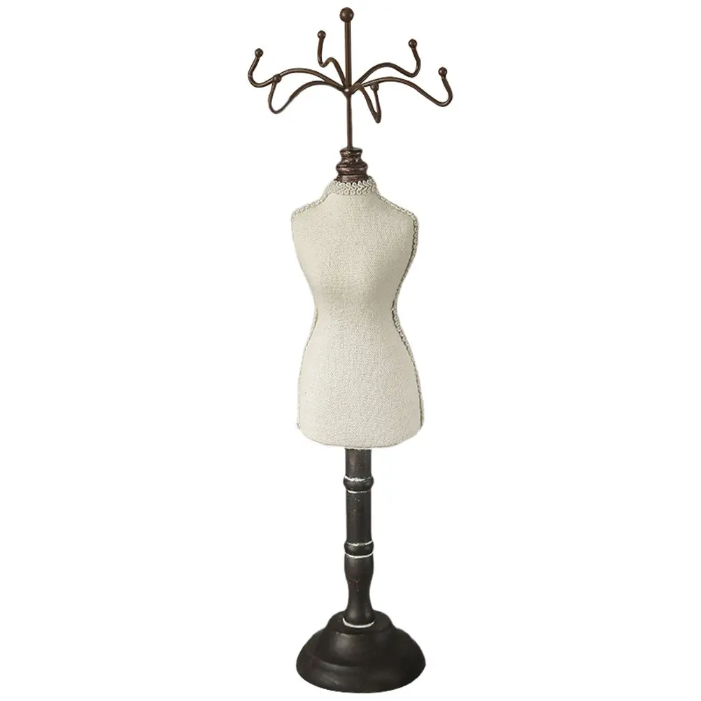 

Necklace Rack Jewelry Stand Retro Style Desktop Display Organizer for Necklace Bracelet Ring Holder Home Decor