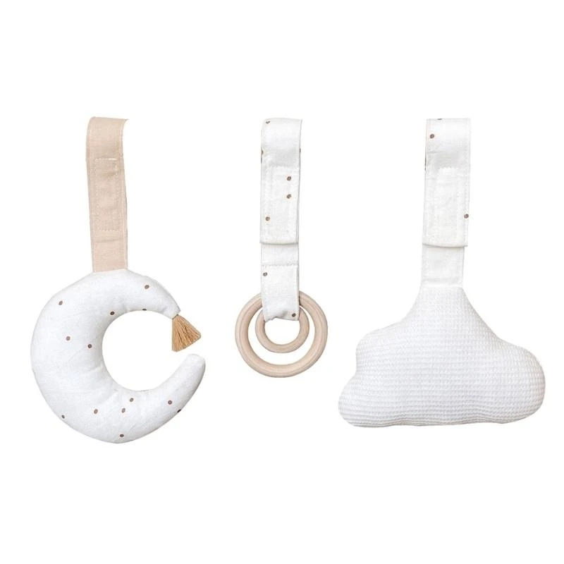 Y4QA 3 Pieces Baby Gym Toy Toy Hanging กิจกรรมเล่นเล่นยิมชุดของขวัญแรกเกิด