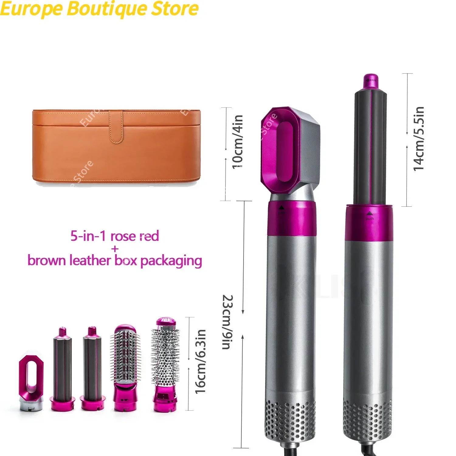 Sèche-cheveux professionnel 5 en 1, peigne à Air chaud, bigoudi pour Dyson Airwrap, outil de coiffure, lisseur de cheveux, outil de coiffure