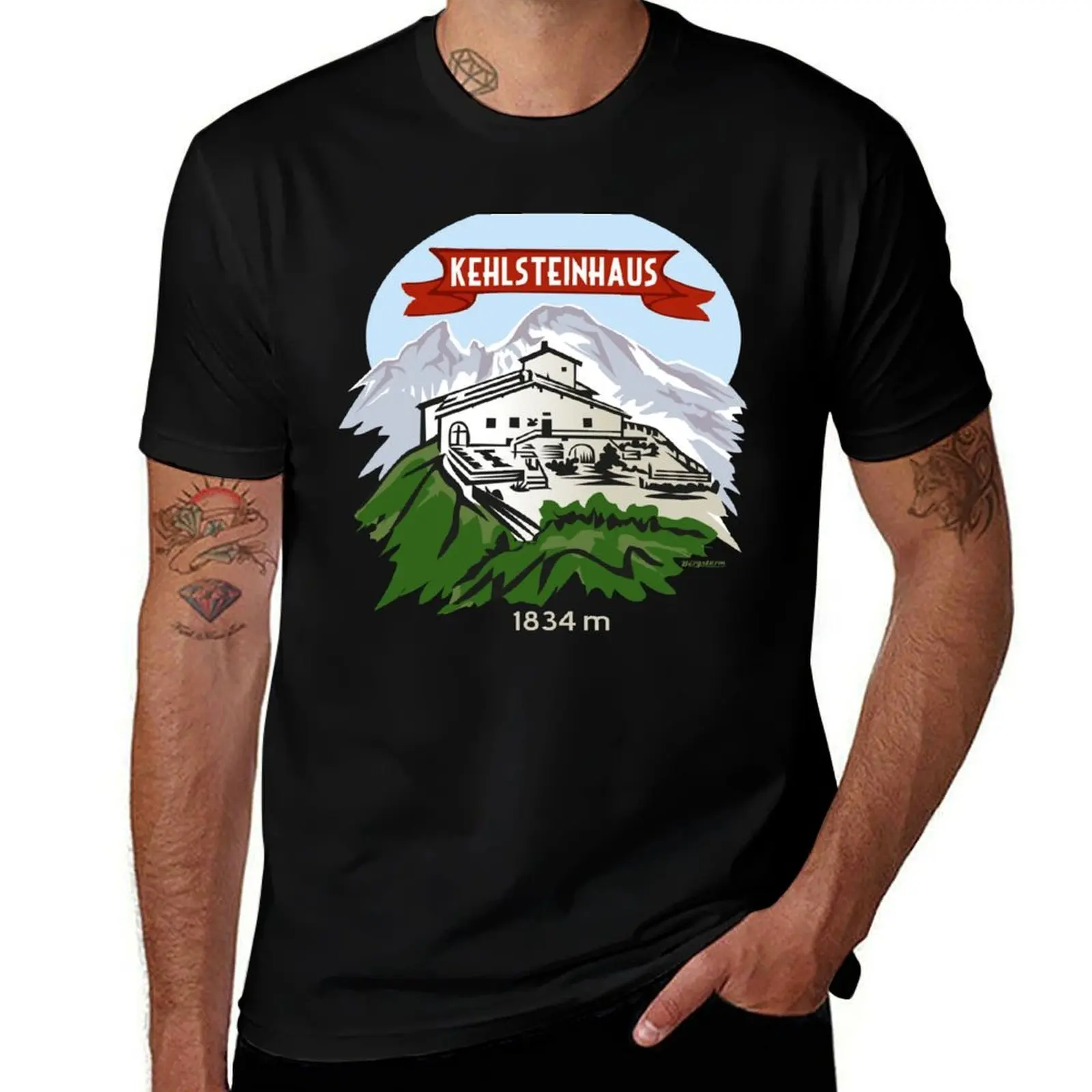 Kehlsteinhaus Eagles Nest Berchtesgaden Kehlstein Bavaria T-Shirt man t shirt cotton anime tshirt T-Shirt